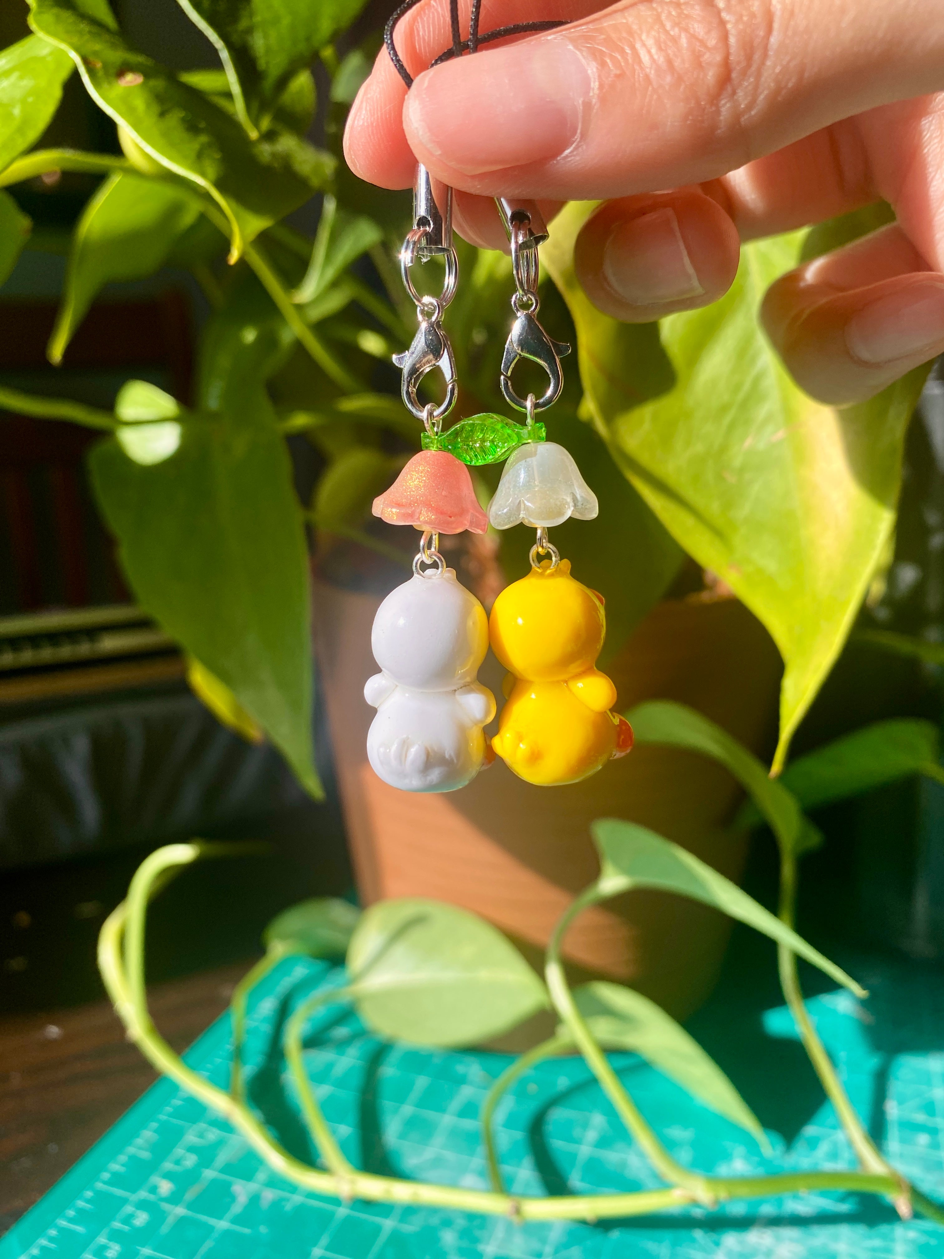 Fernando and Fiona Duckie Spring Phone Charms