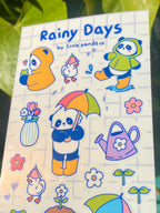 Rainy Days Spring Sticker Sheet