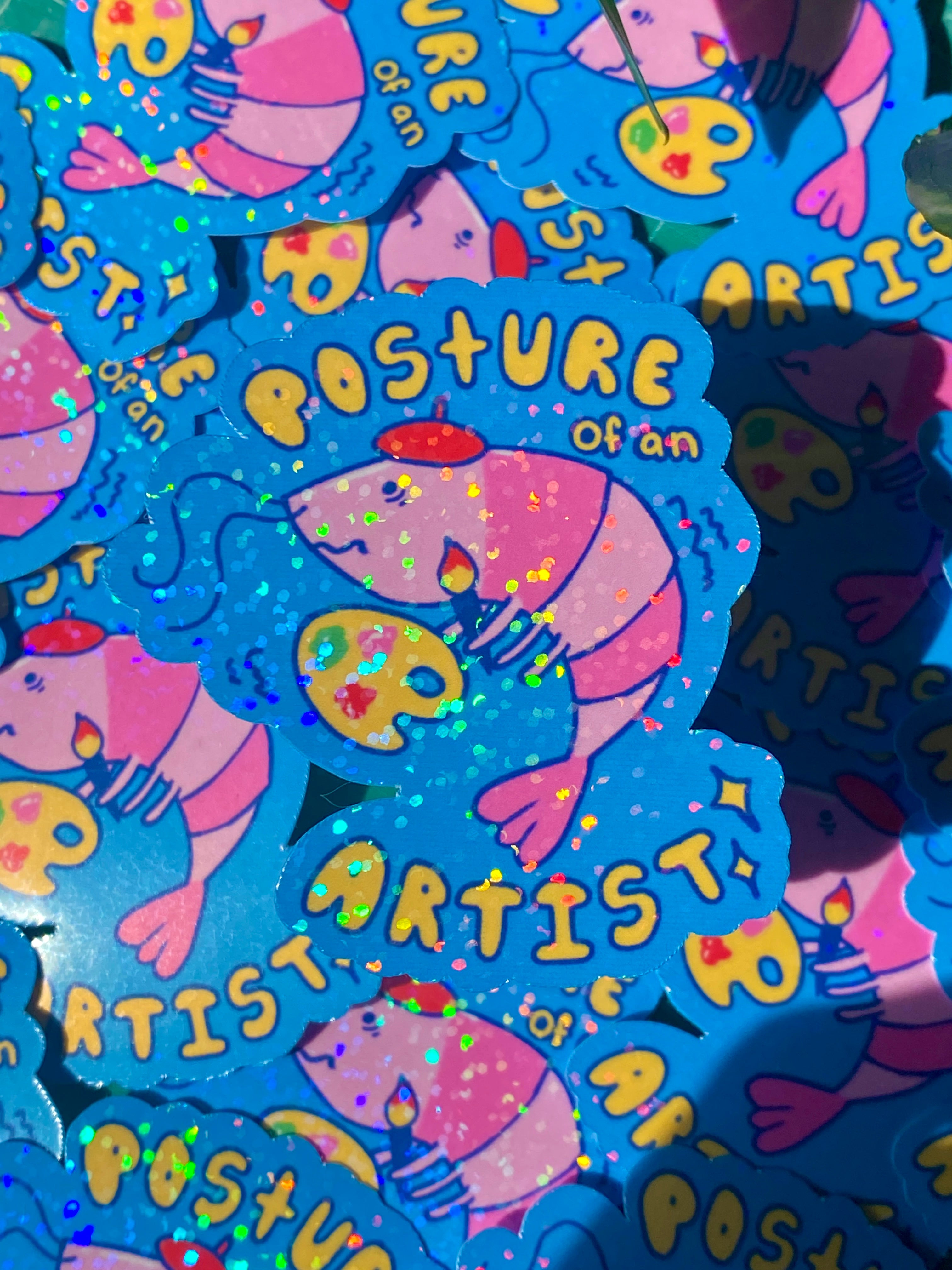 Posture of an Artist Die Cut Sticker