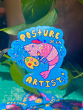Posture of an Artist Die Cut Sticker