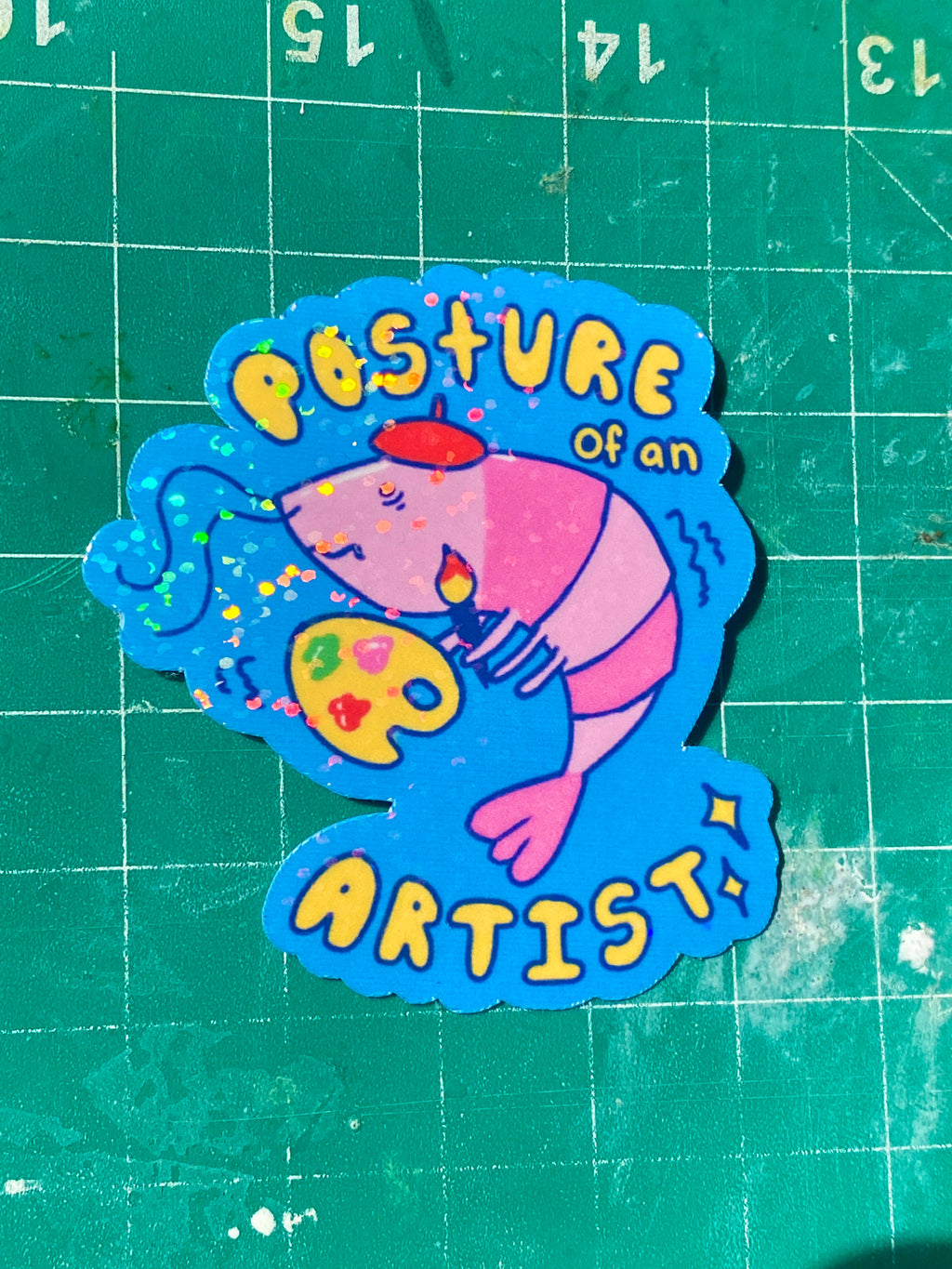 Posture of an Artist Die Cut Sticker