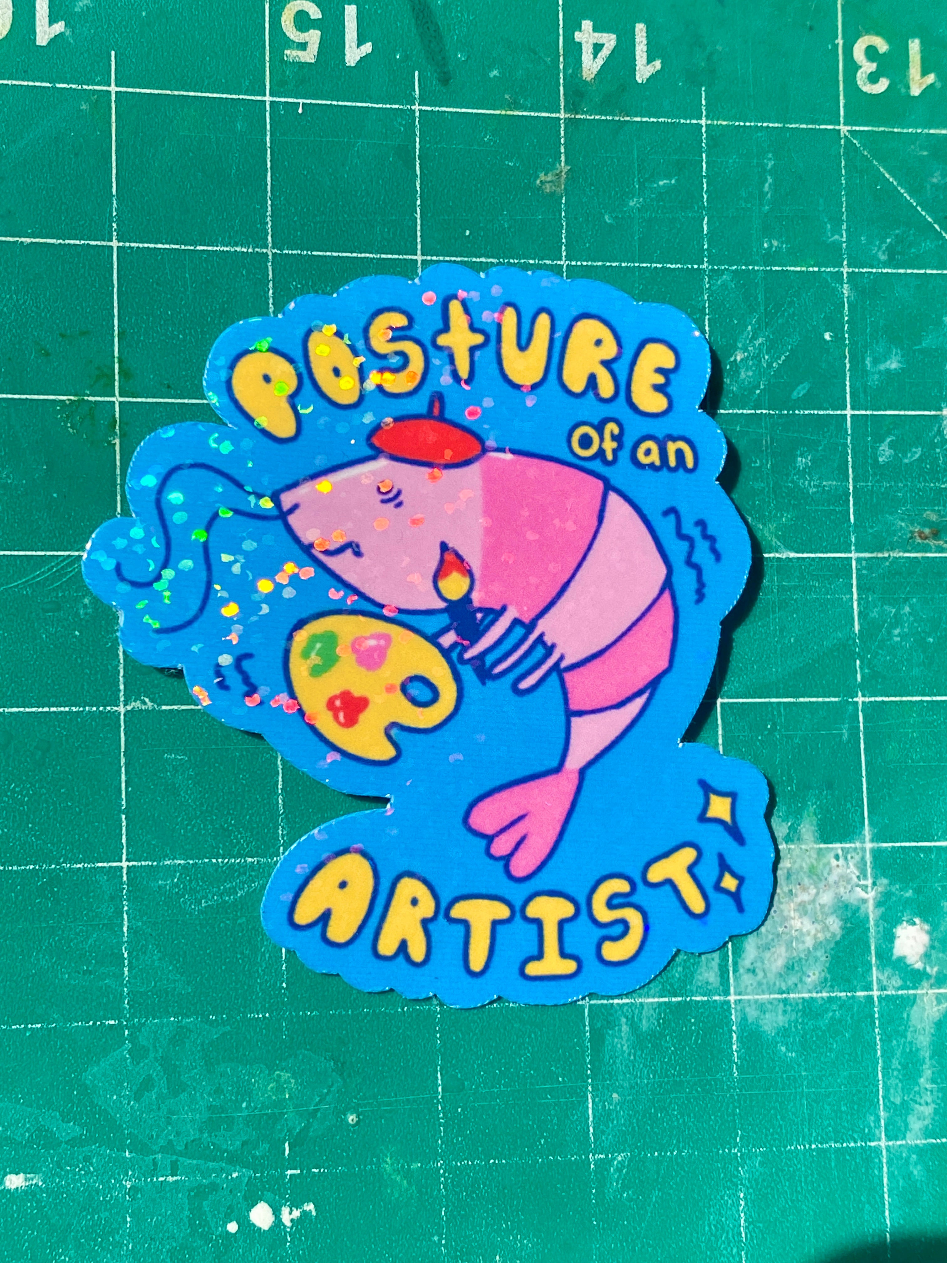 Posture of an Artist Die Cut Sticker