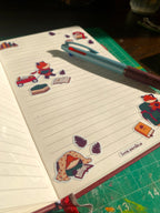 Book Worm Sticker Sheet