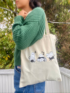 Ghost and Cat Tote Bag