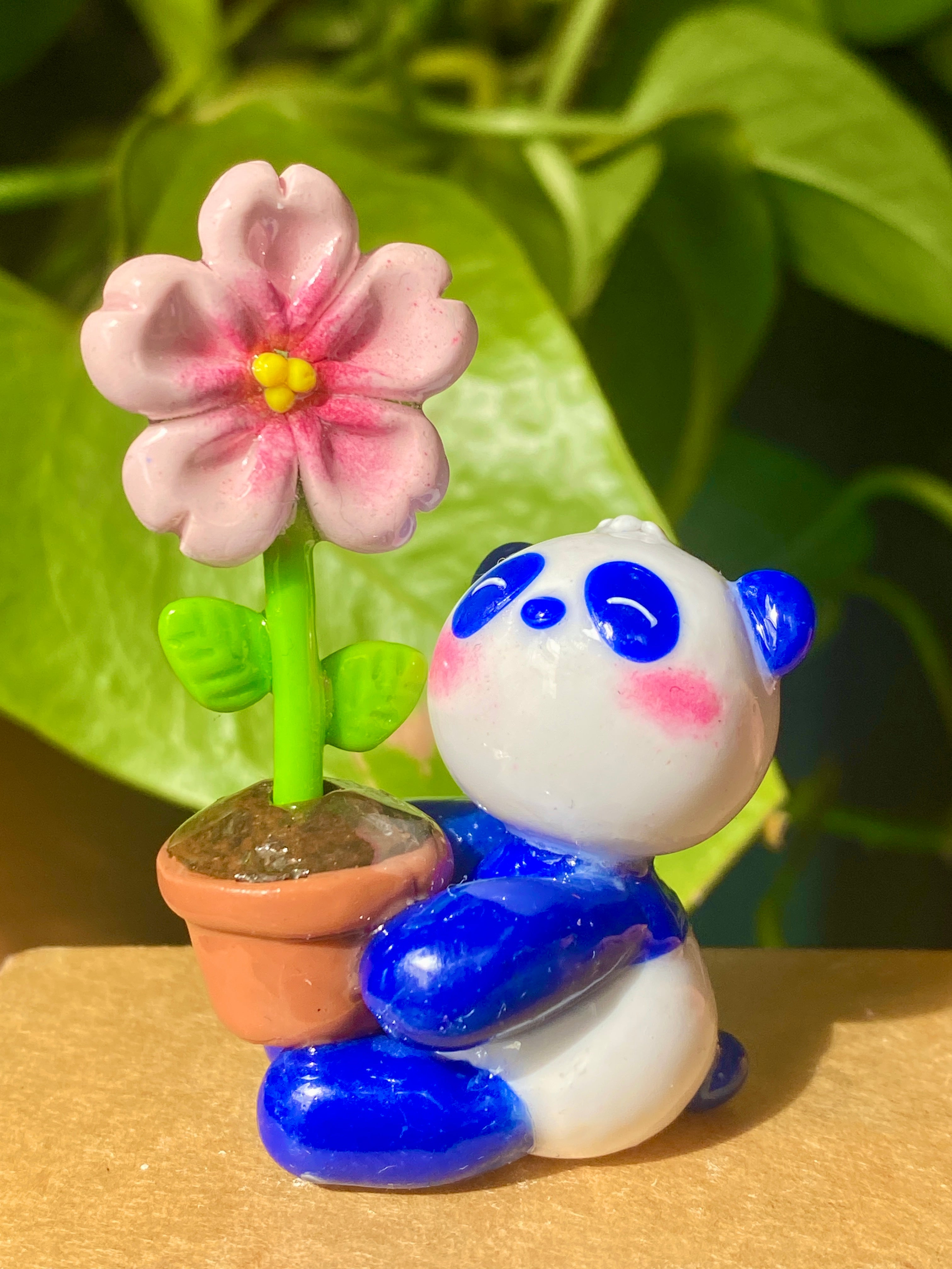 Little Panda Flower Pot Desk friend