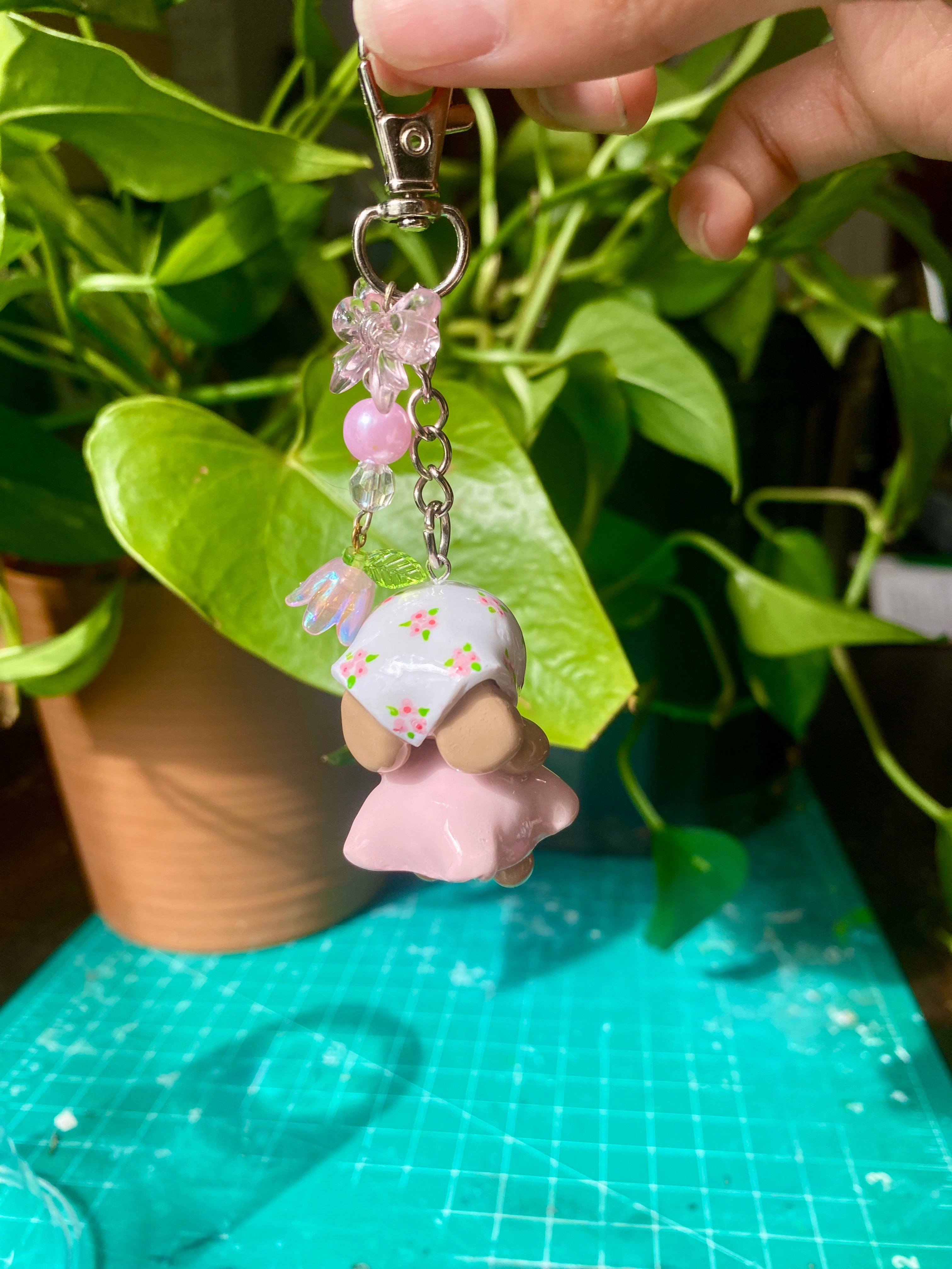 Darla - Pink Farmer Bunny