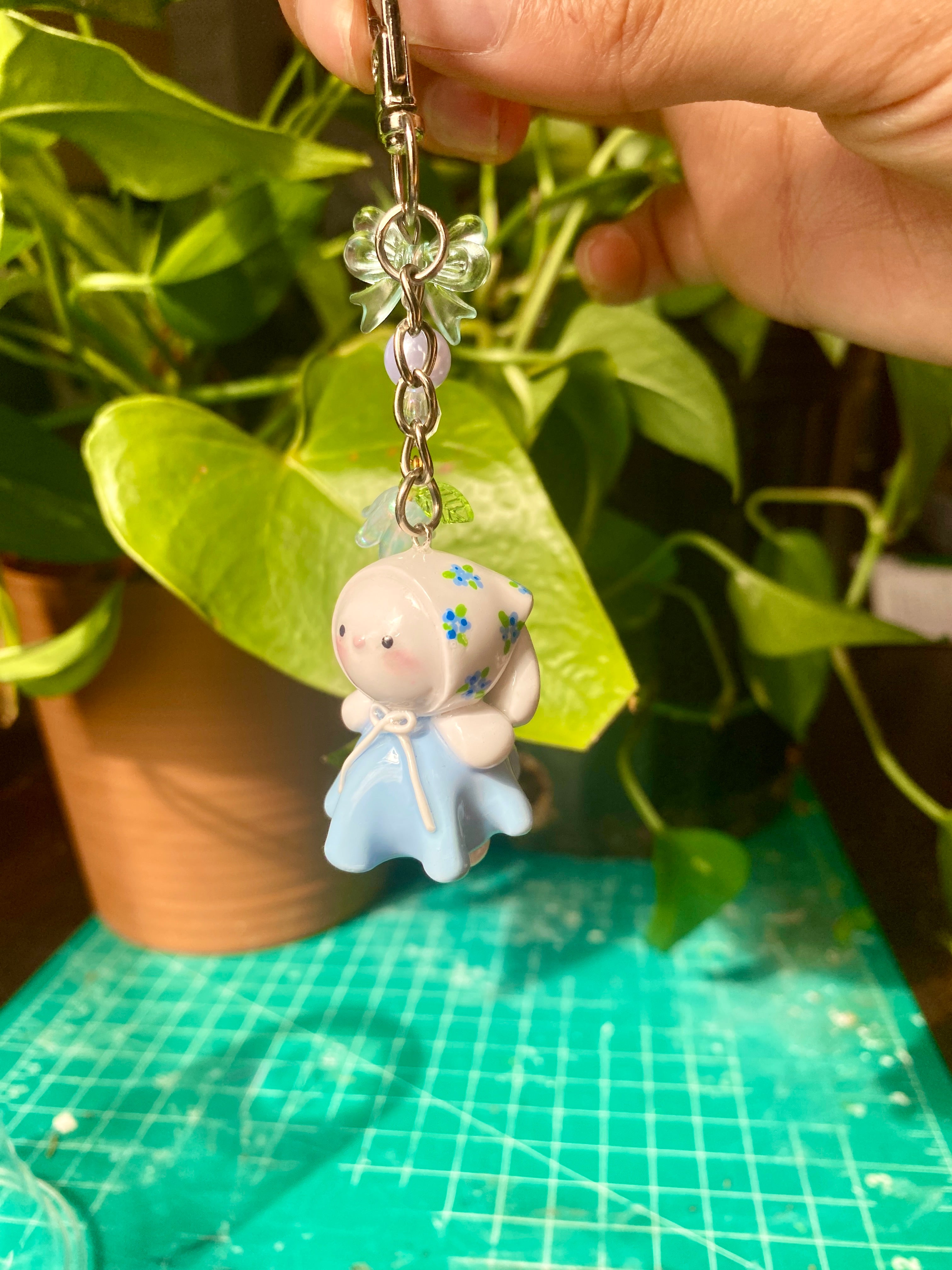 Daisy - Blue Farmer Bunny