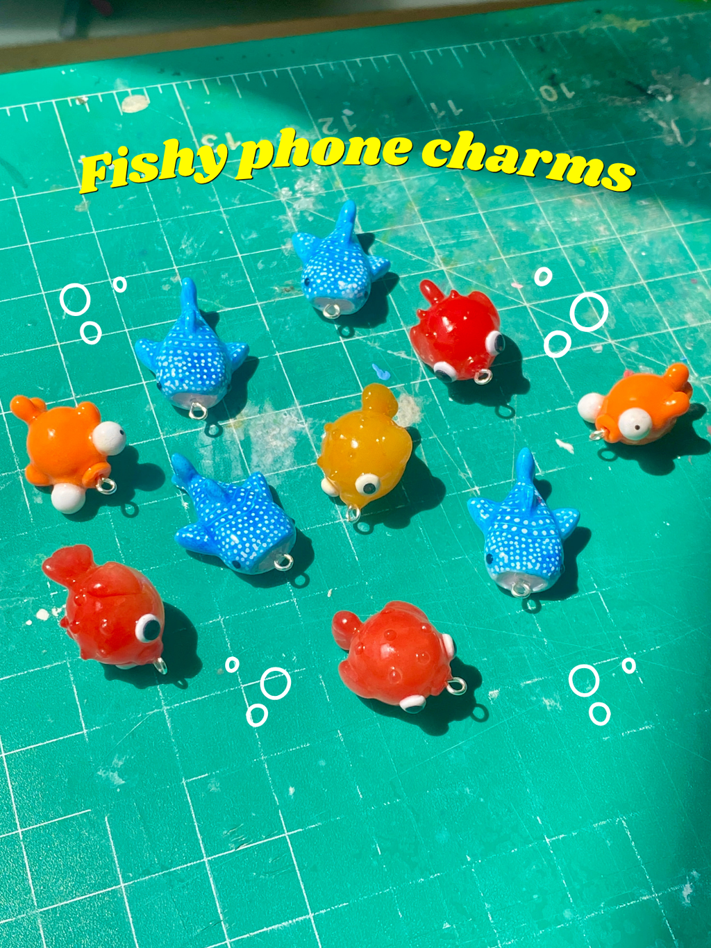 Fishy phone charms