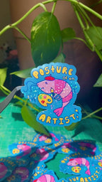 Posture of an Artist Die Cut Sticker